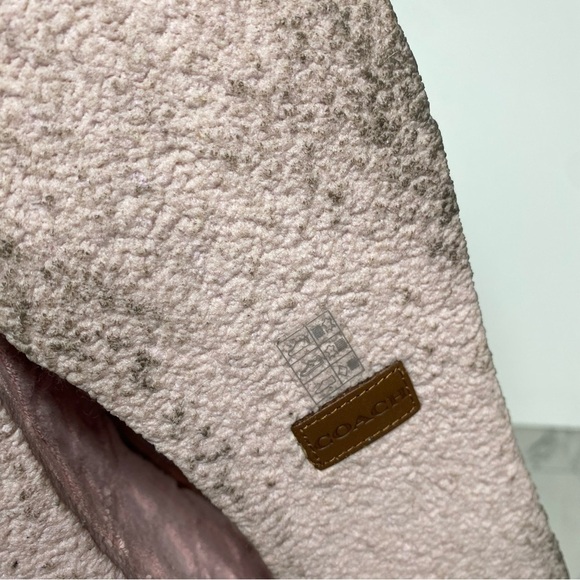 Coach Noelle Light Pink Signature Terry Platform Sandal 9B - Picture 13 of 16